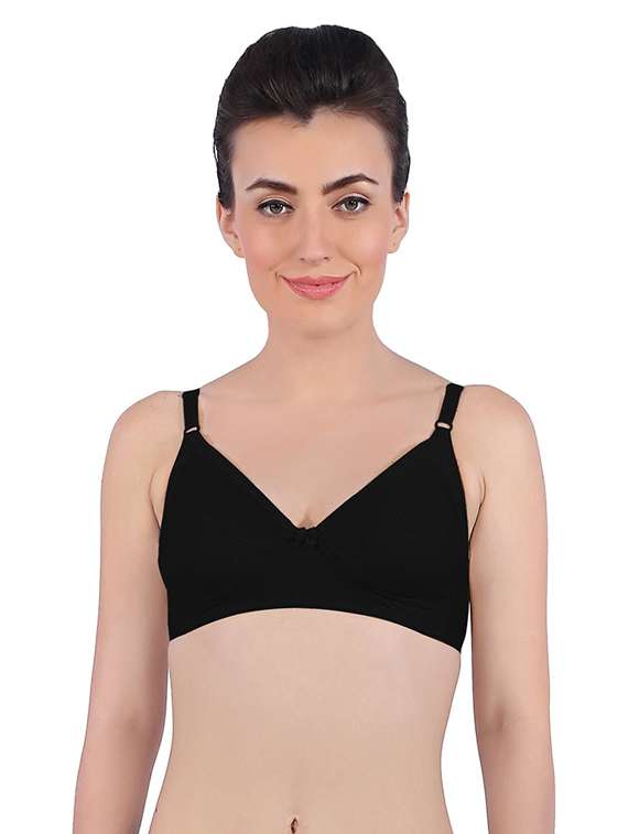 pack of 2 solid regular bra  - 19139531 -  Standard Image - 1