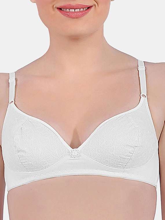 women lace detail t-shirt bra combo - 19139876 -  Standard Image - 4