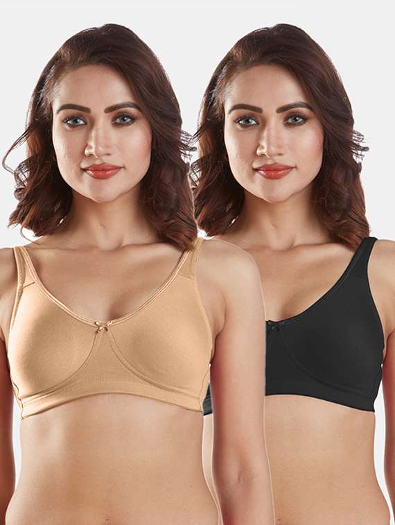 set of 2 solids sports bra
