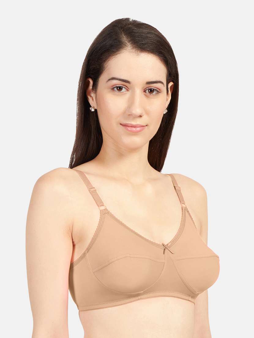 women pack of 2 solid bra combo - 19140094 -  Standard Image - 4