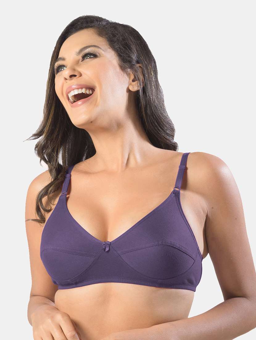 women pack of 2 solid bra combo - 19140158 -  Standard Image - 1