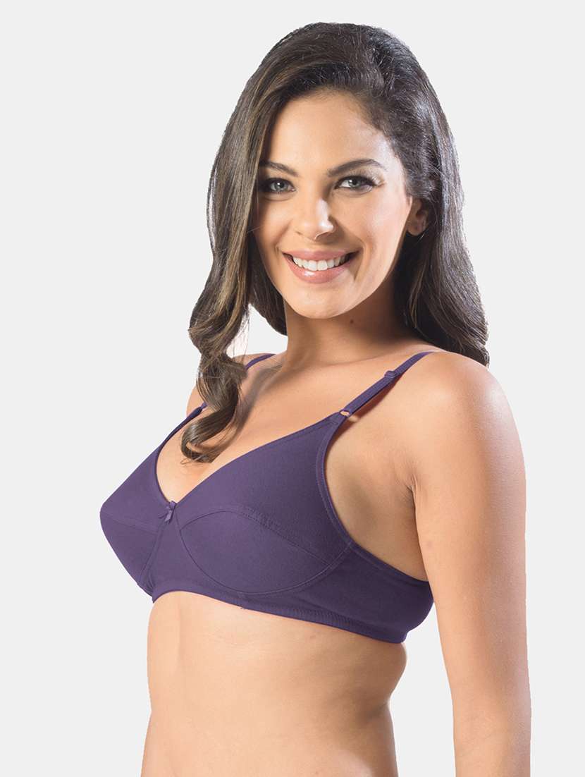 women pack of 2 solid bra combo - 19140164 -  Standard Image - 4