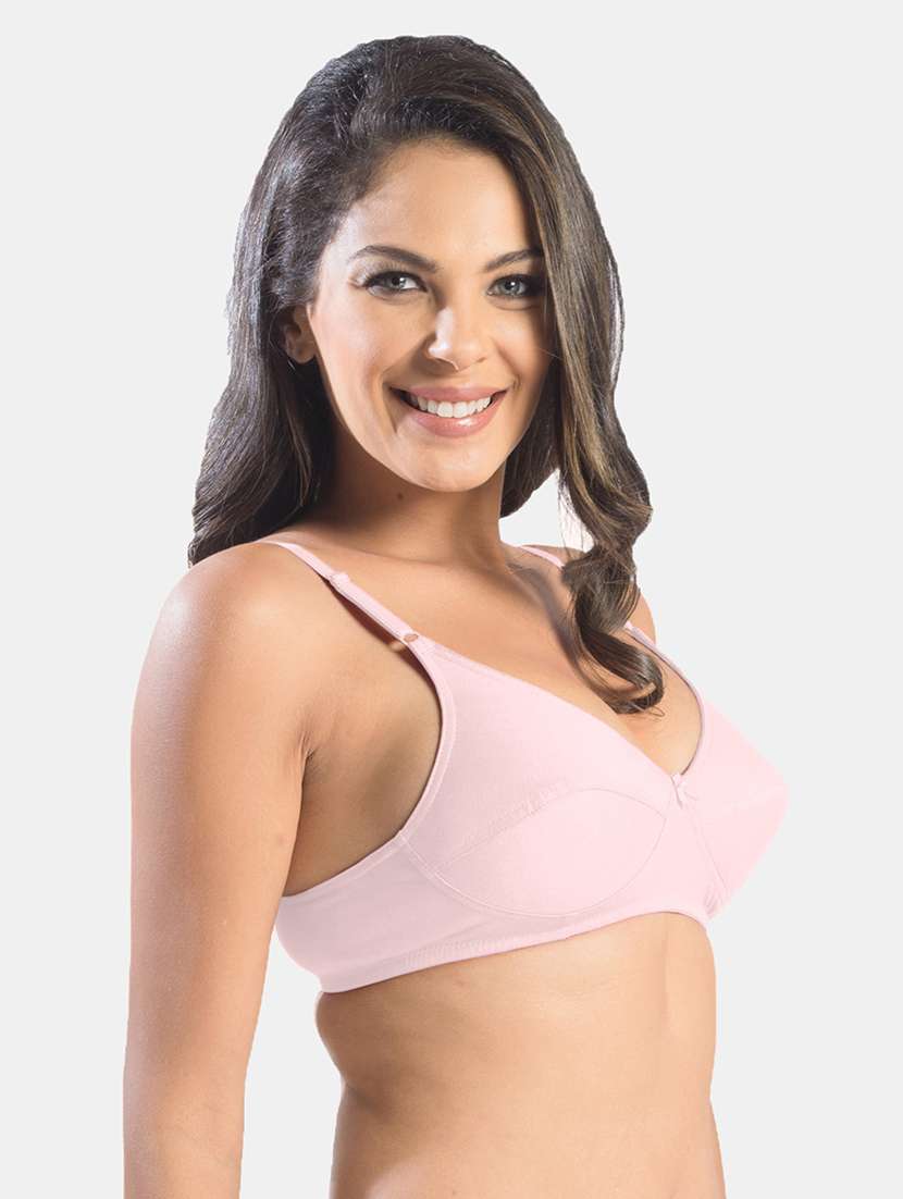 women pack of 2 solid bra combo - 19140167 -  Standard Image - 4
