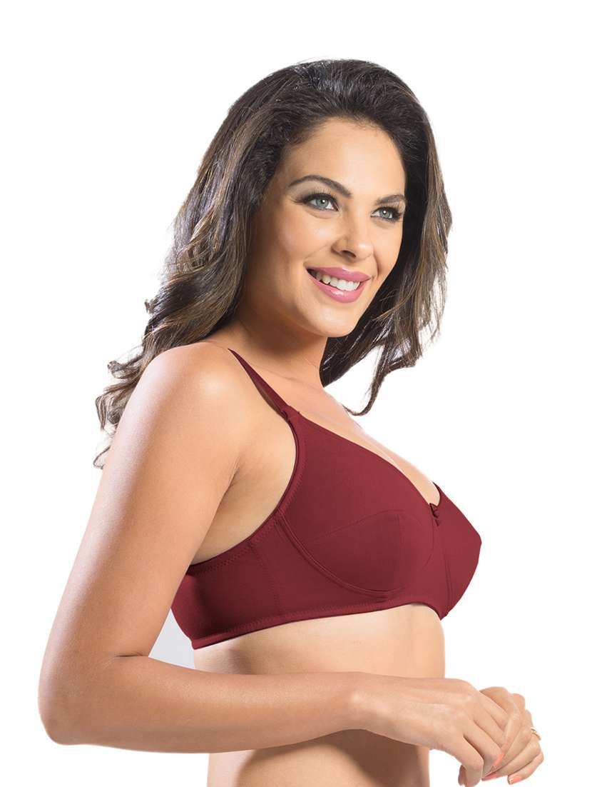 wome solid regular bra - 19140290 -  Standard Image - 1