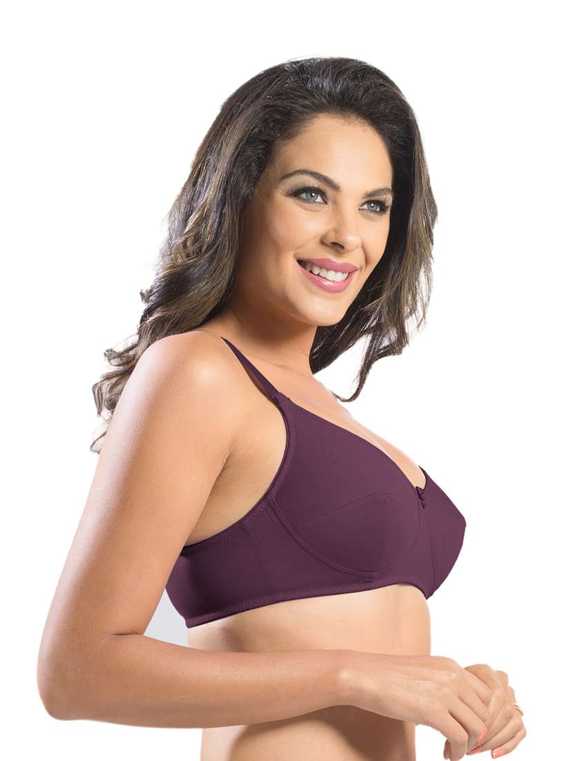 wome solid regular bra - 19140292 -  Standard Image - 1