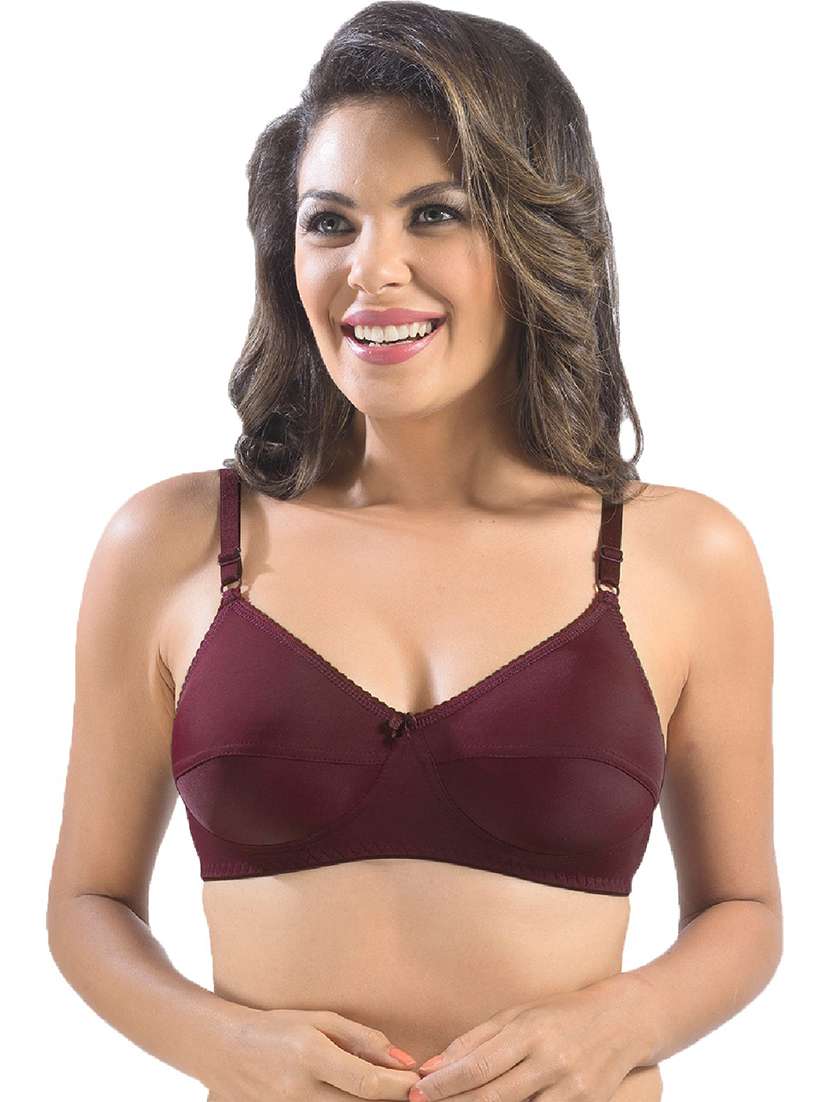 pack of 2 solid regular bra  - 19141528 -  Standard Image - 1