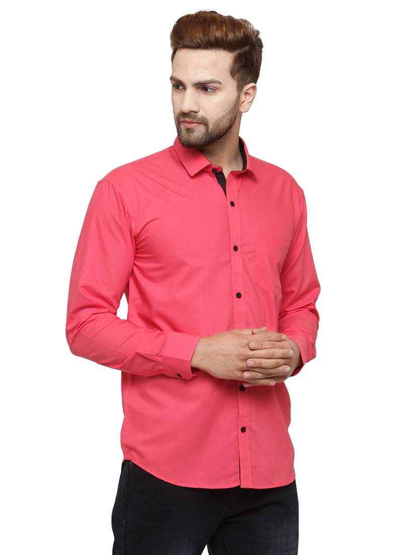 mens solid casual shirt - 19143221 -  Standard Image - 1