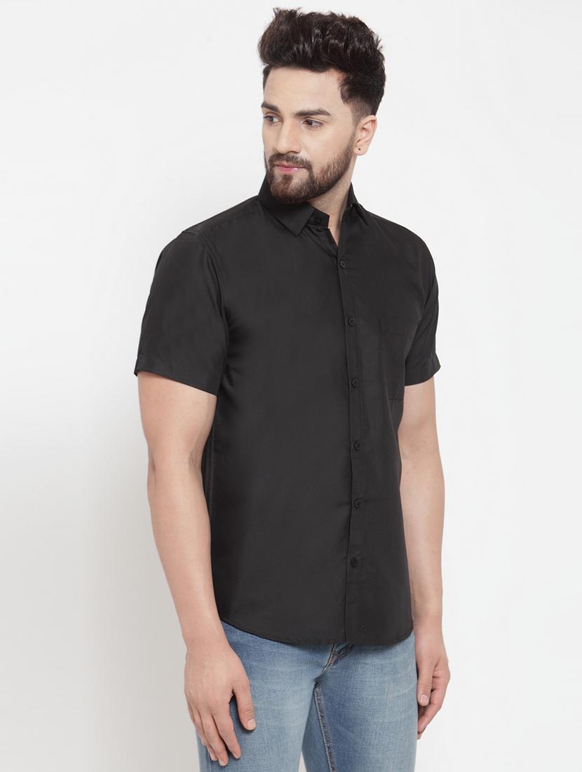 mens solid casual shirt - 19143375 -  Standard Image - 1
