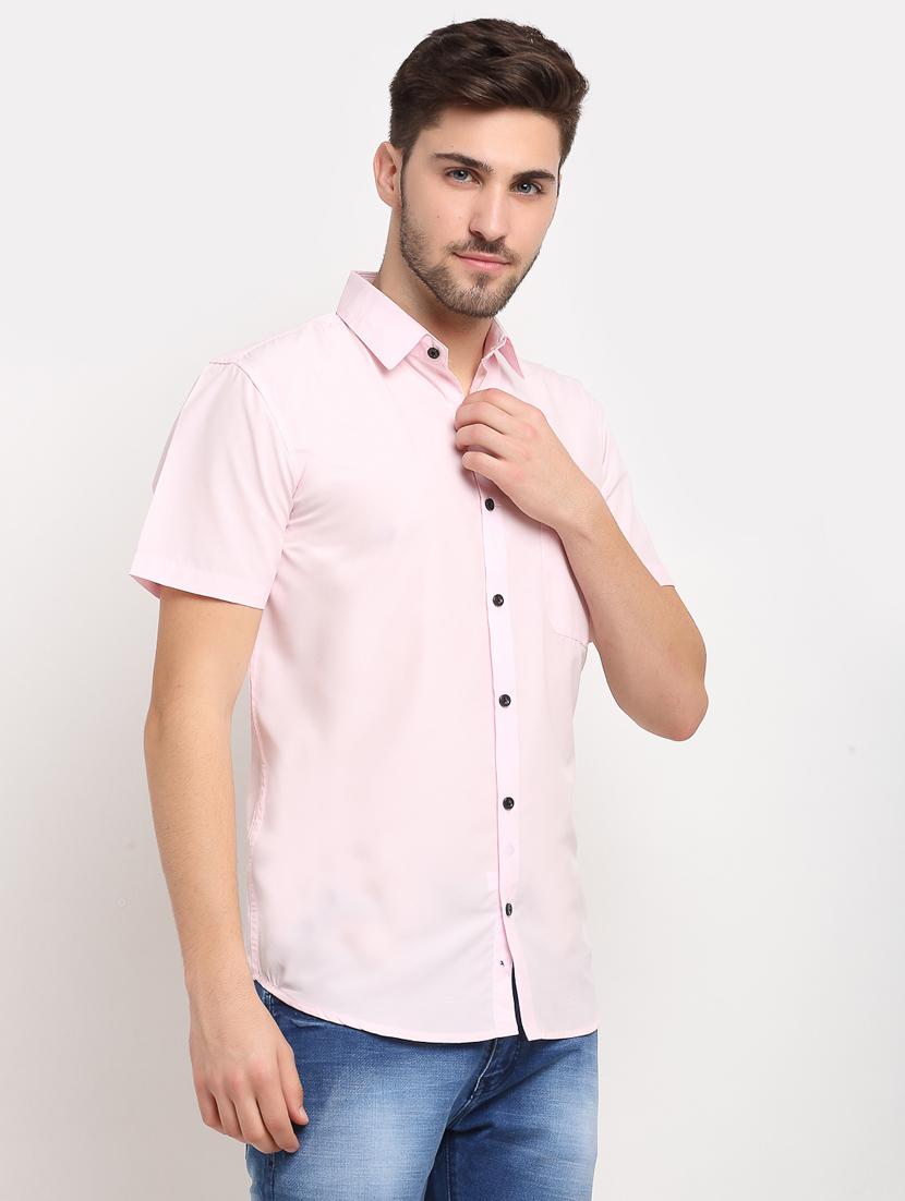 mens solid casual shirt - 19143382 -  Standard Image - 1