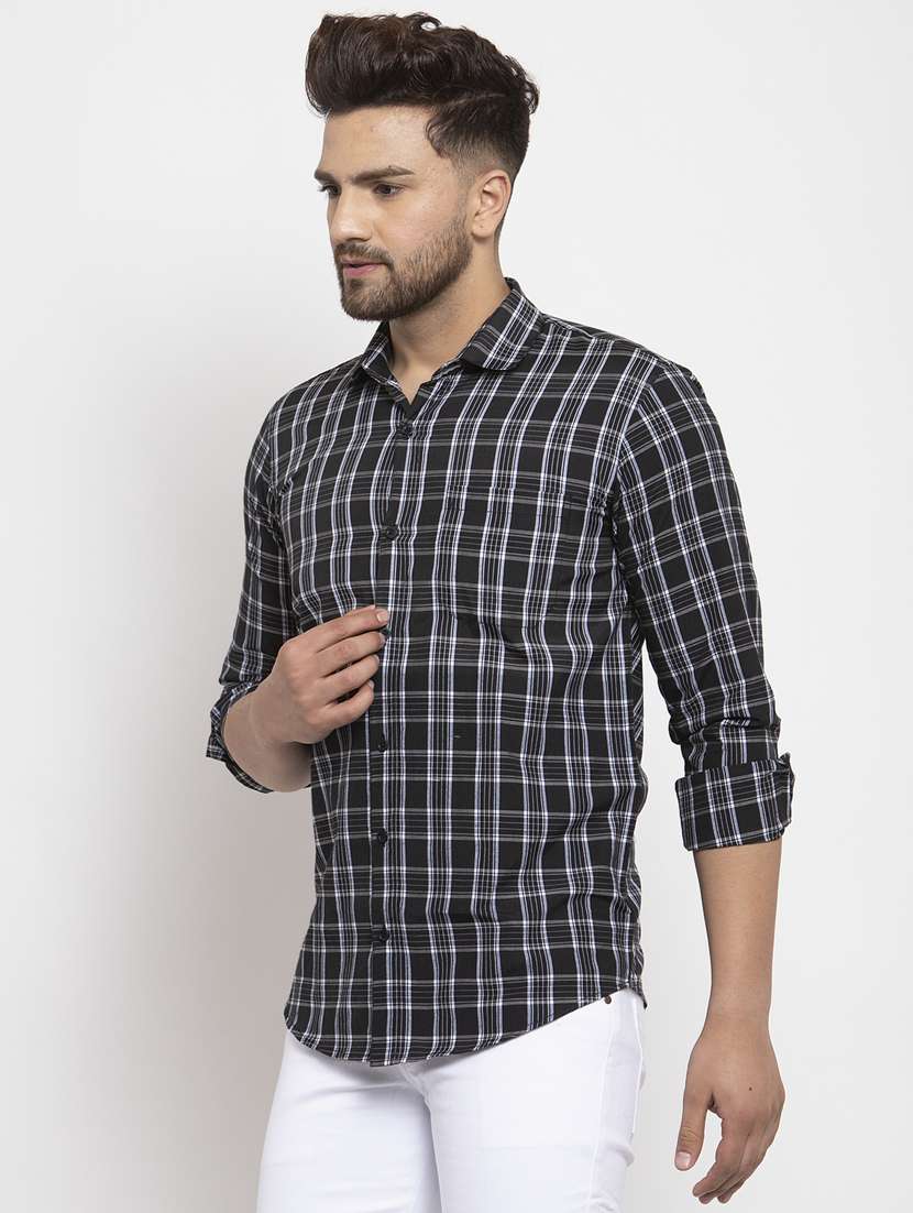 mens checks casual shirt - 19143417 -  Standard Image - 1