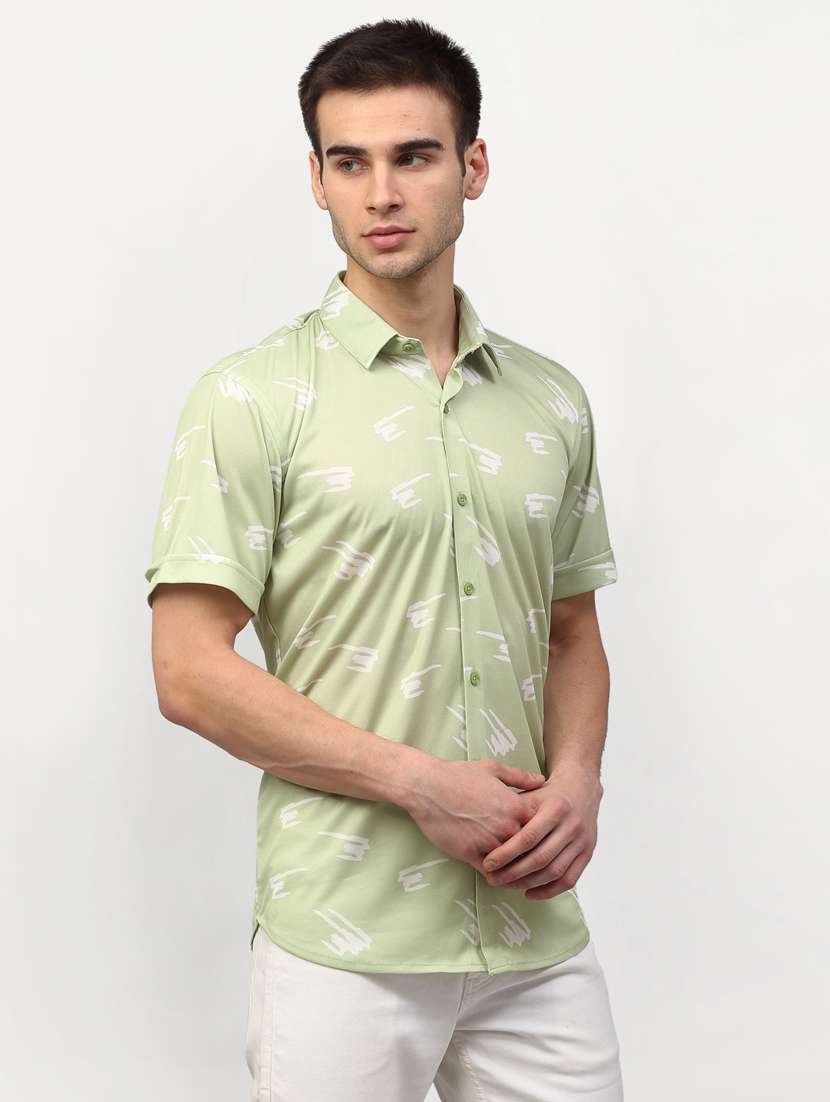 mens abstract casual shirt - 19143467 - Standard Image - 1