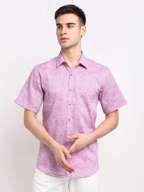 mens melange casual shirt - 19143489 -  Standard Image - 0