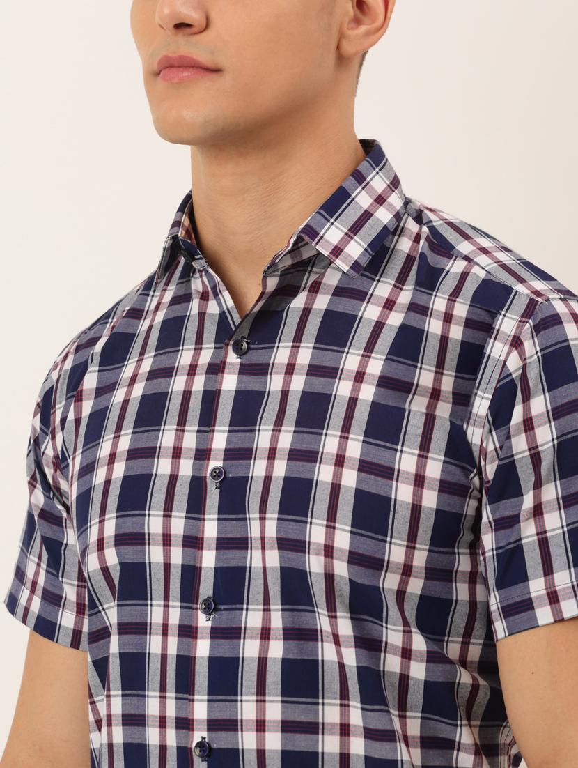 mens checks casual shirt - 19143530 - Standard Image - 4