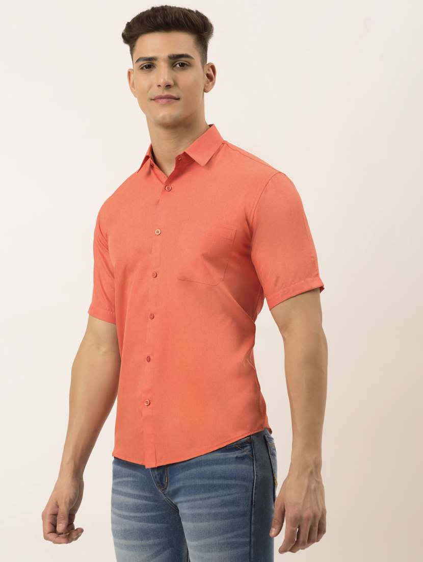 mens solid casual shirt - 19143541 -  Standard Image - 1