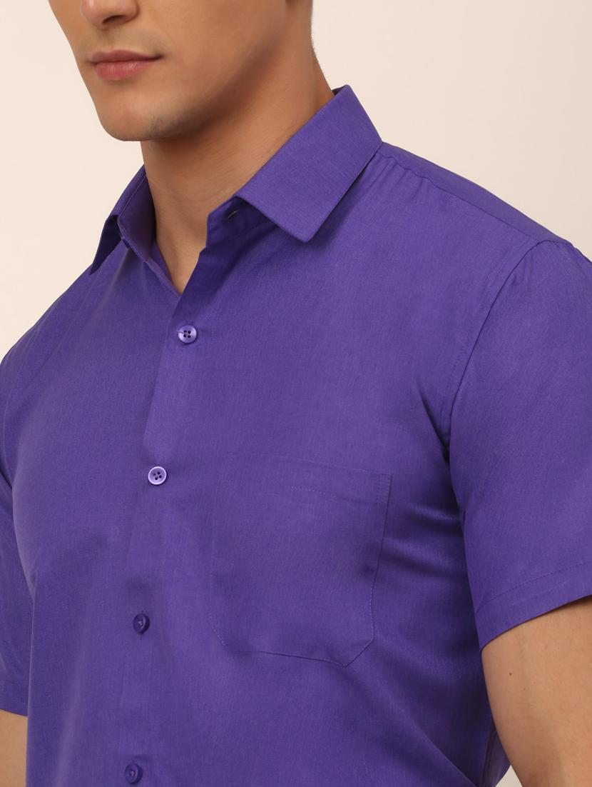 mens solid casual shirt - 19143543 - Standard Image - 4