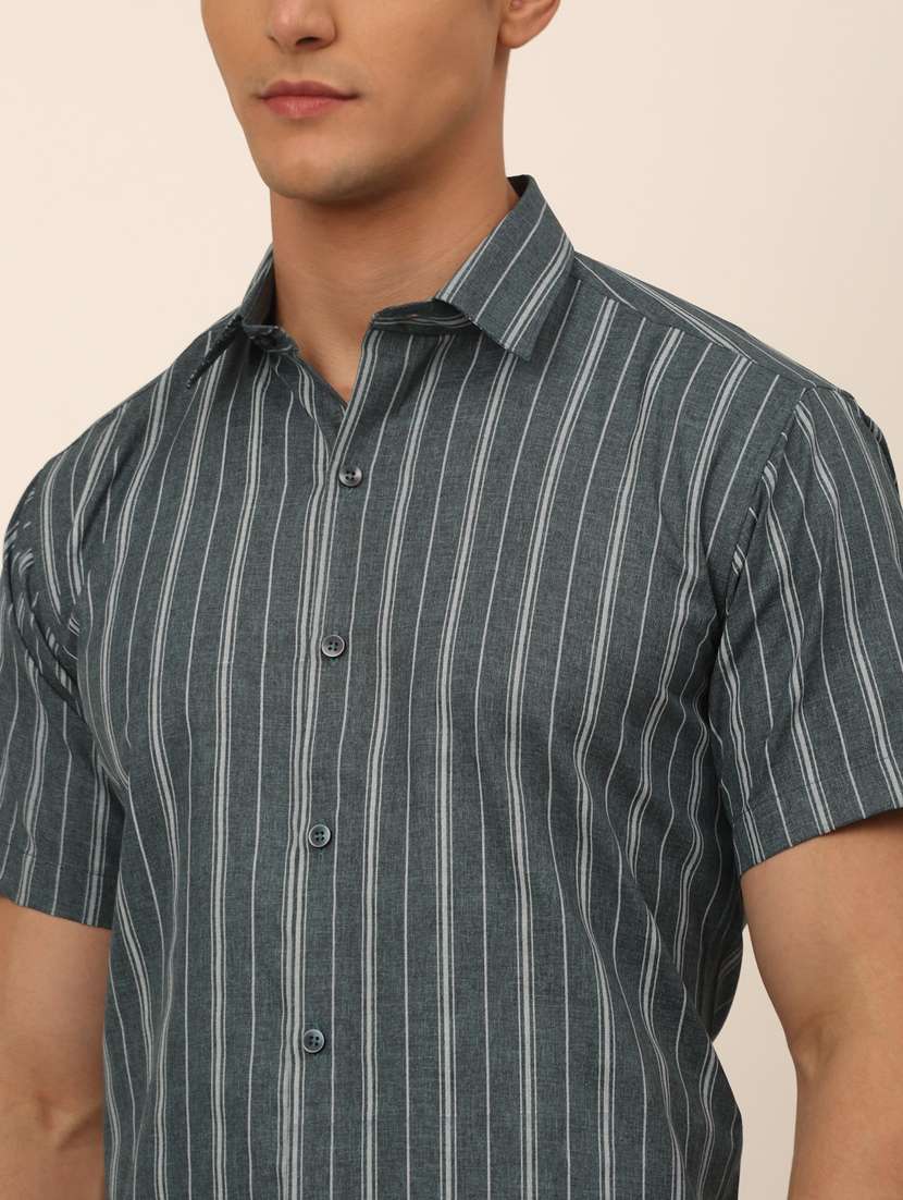 mens stripes casual shirt - 19143583 -  Standard Image - 4