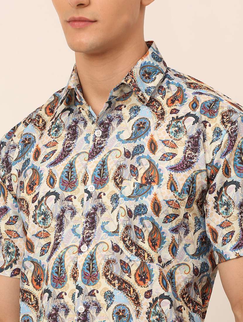 mens paisley casual shirt - 19143606 -  Standard Image - 4