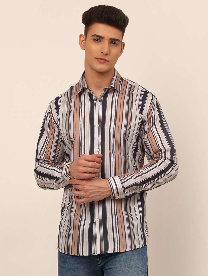 mens stripes casual shirt