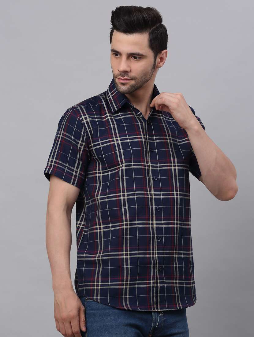 mens checks casual shirt - 19143645 -  Standard Image - 1