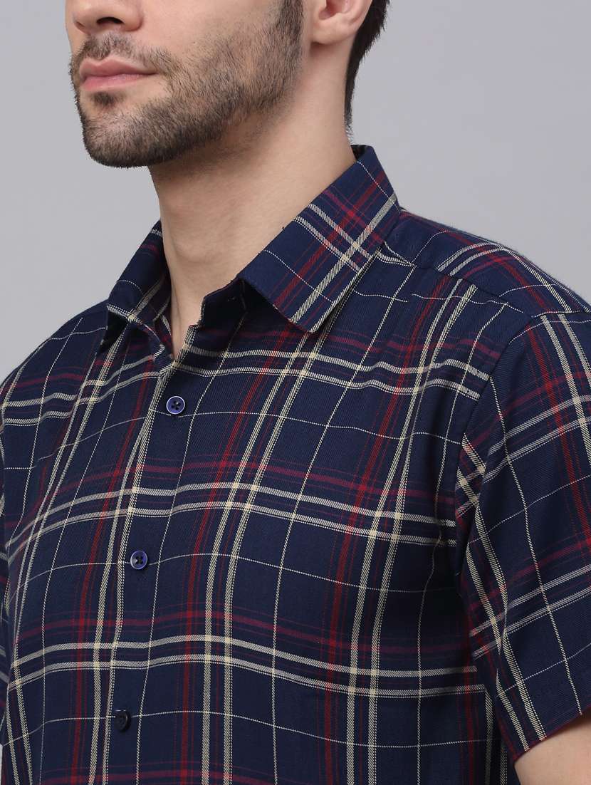 mens checks casual shirt - 19143645 -  Standard Image - 4
