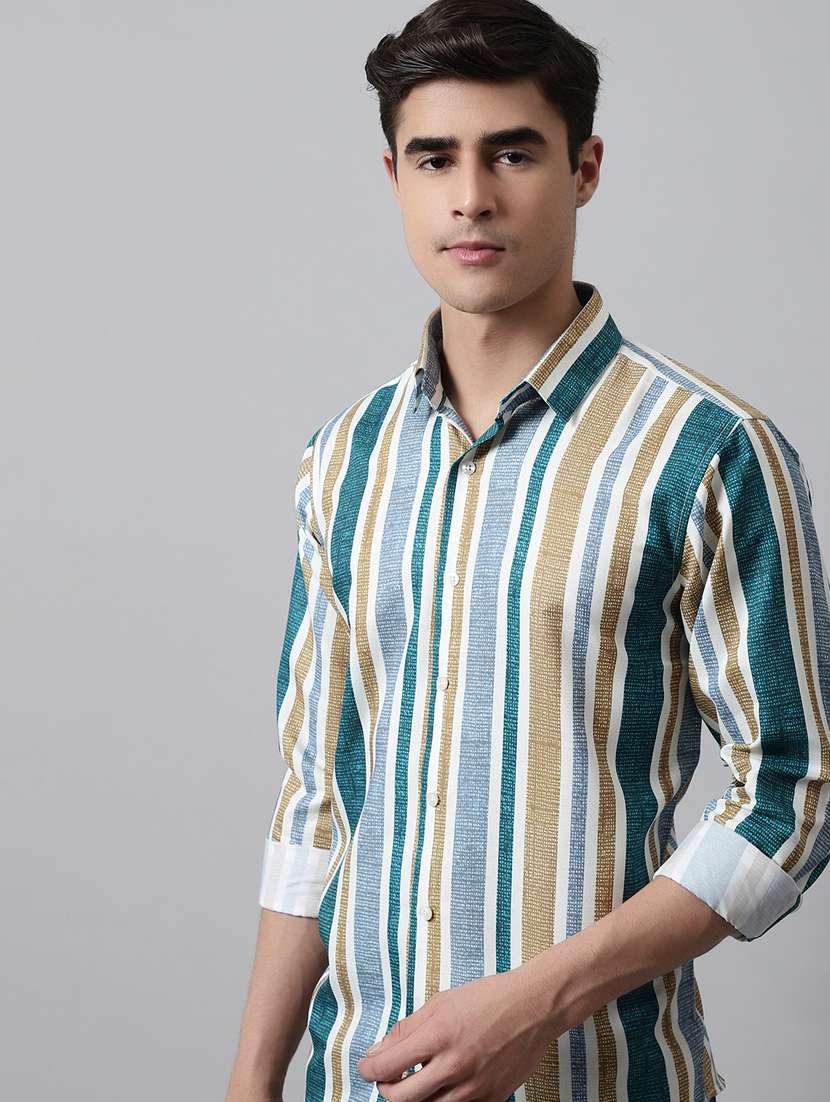 mens stripes casual shirt