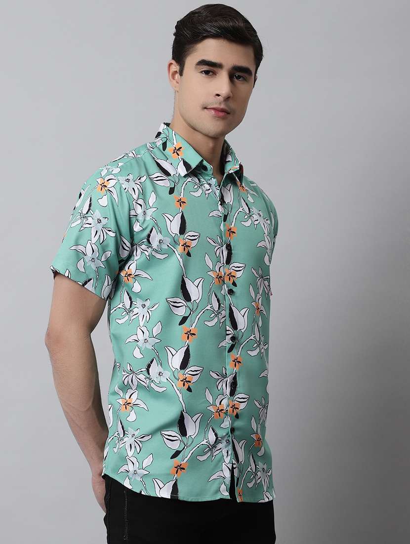 mens florals casual shirt - 19143667 -  Standard Image - 1