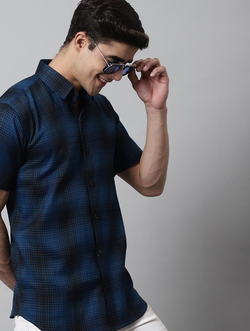 mens checks casual shirt - 19143689 - Standard Image - 4
