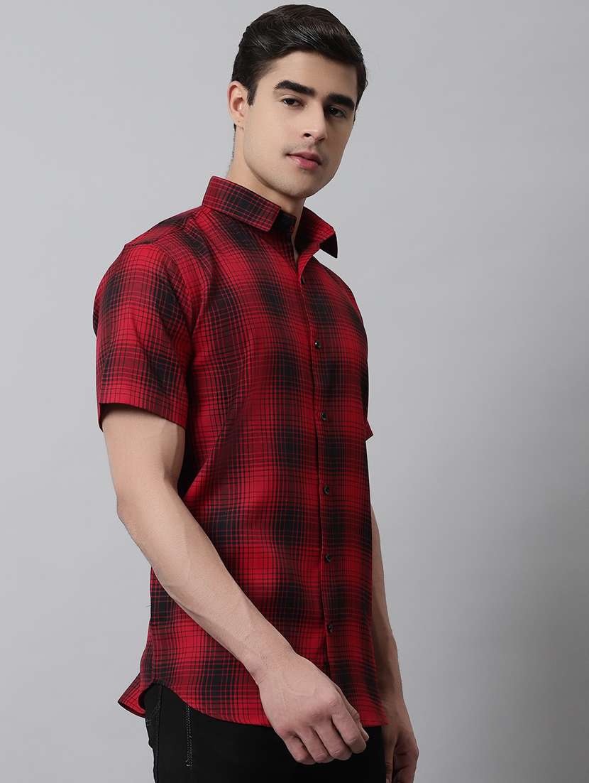 mens checks casual shirt - 19143690 -  Standard Image - 1