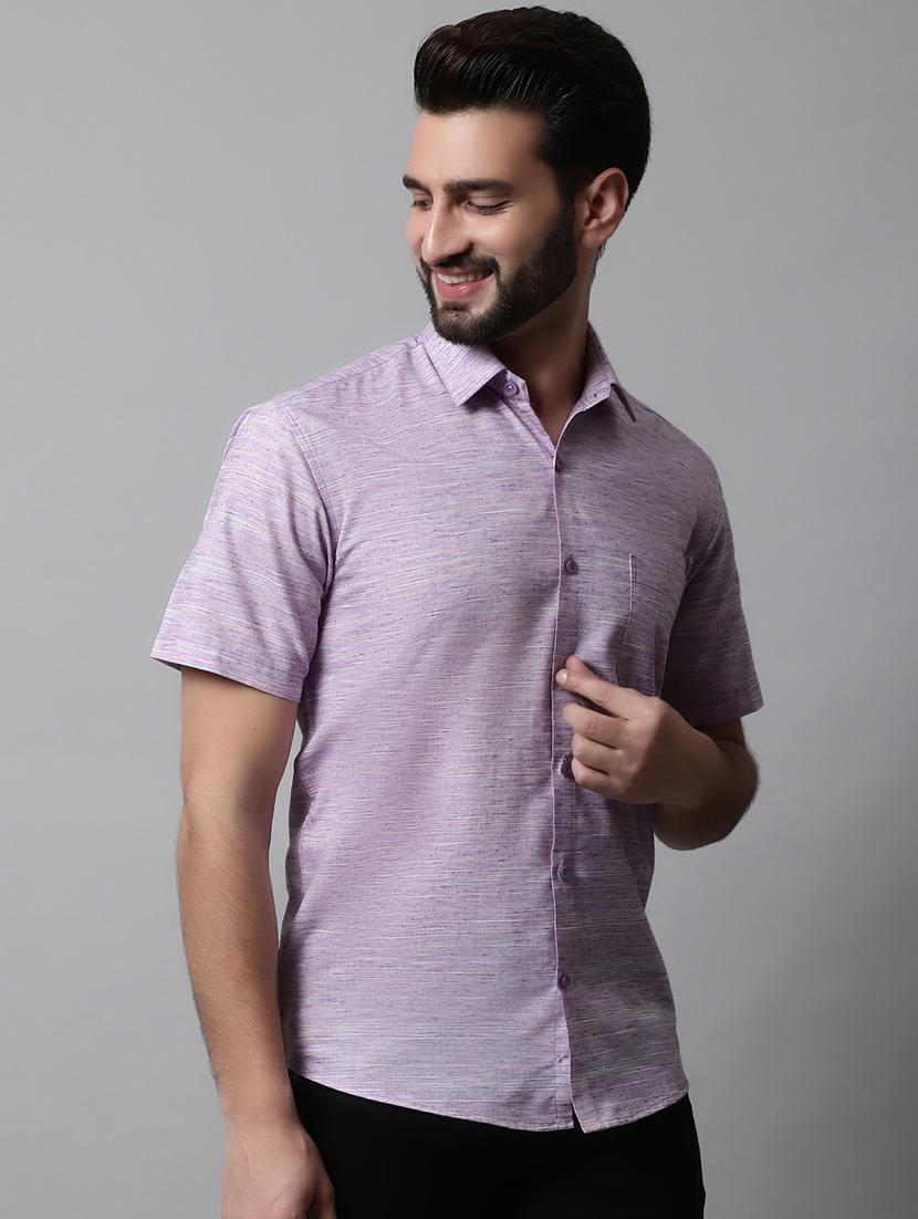 mens melange casual shirt - 19143713 - Standard Image - 1
