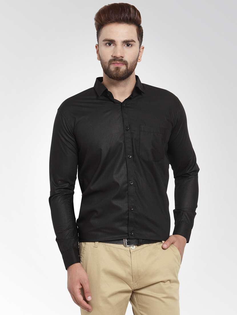 mens solids formal shirt