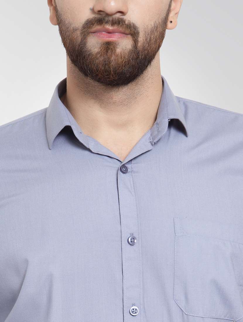 mens solids formal shirt - 19144069 - Standard Image - 4