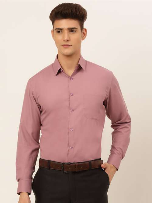 mens solids formal shirt - 19144095 - Standard Image - 0