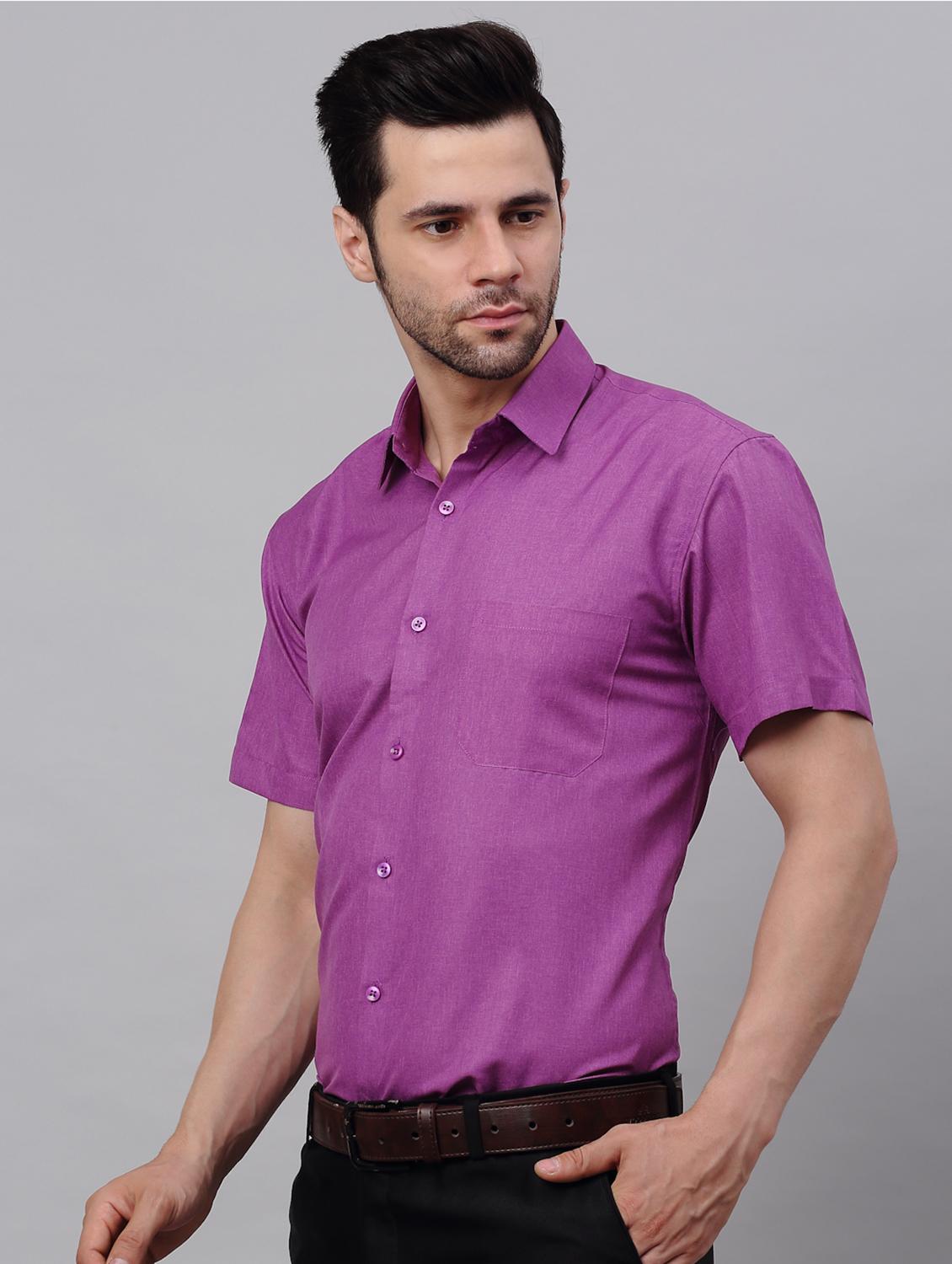 mens solids formal shirt - 19144471 - Standard Image - 1
