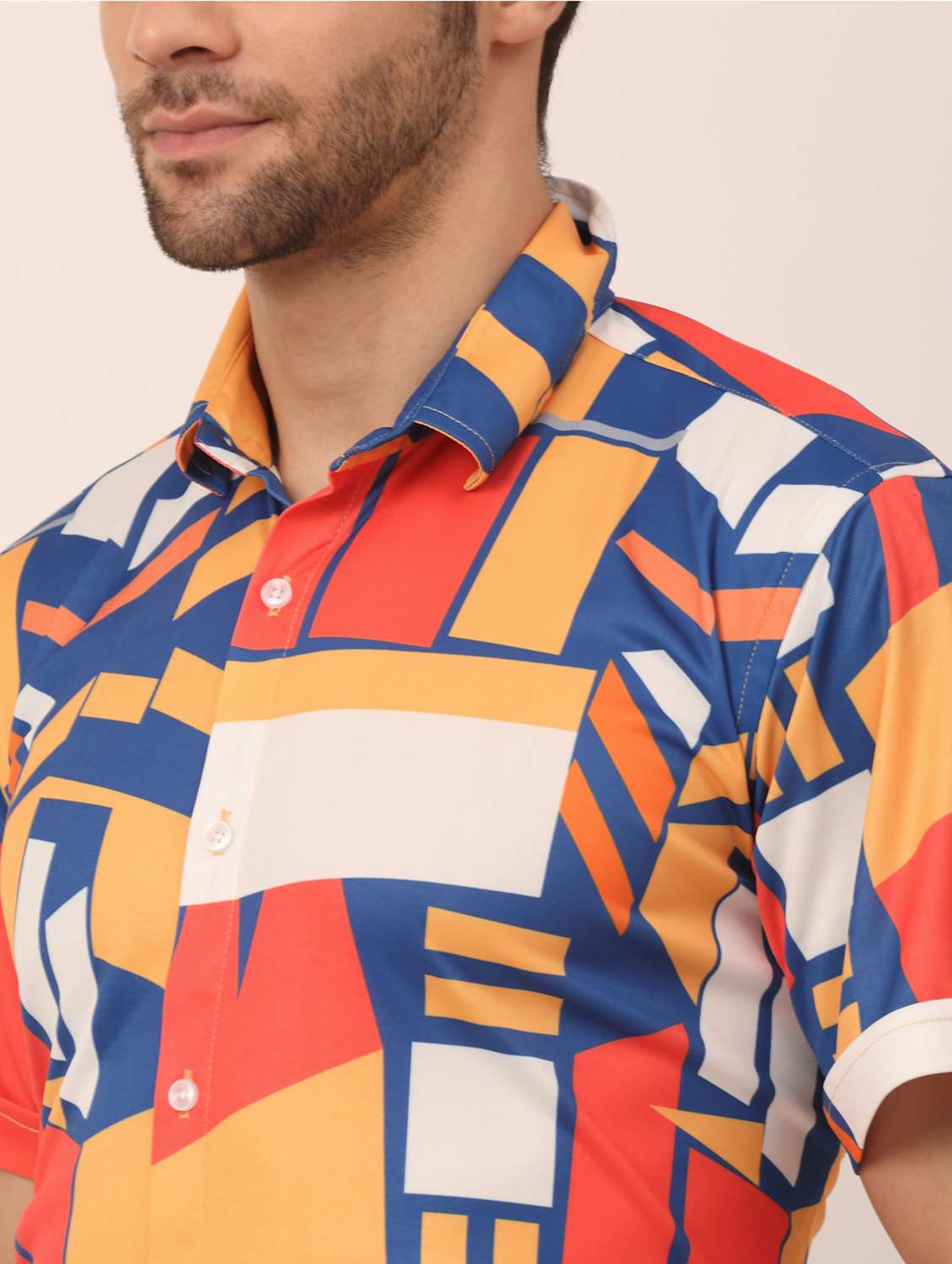 mens abstract formal shirt - 19144477 - Standard Image - 4