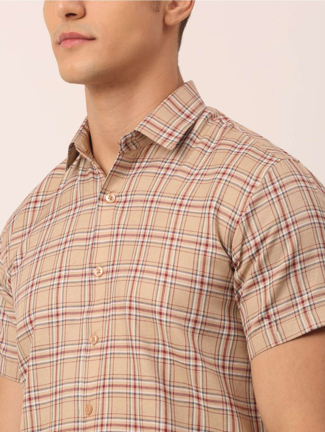 mens checks formal shirt - 19144479 -  Standard Image - 4