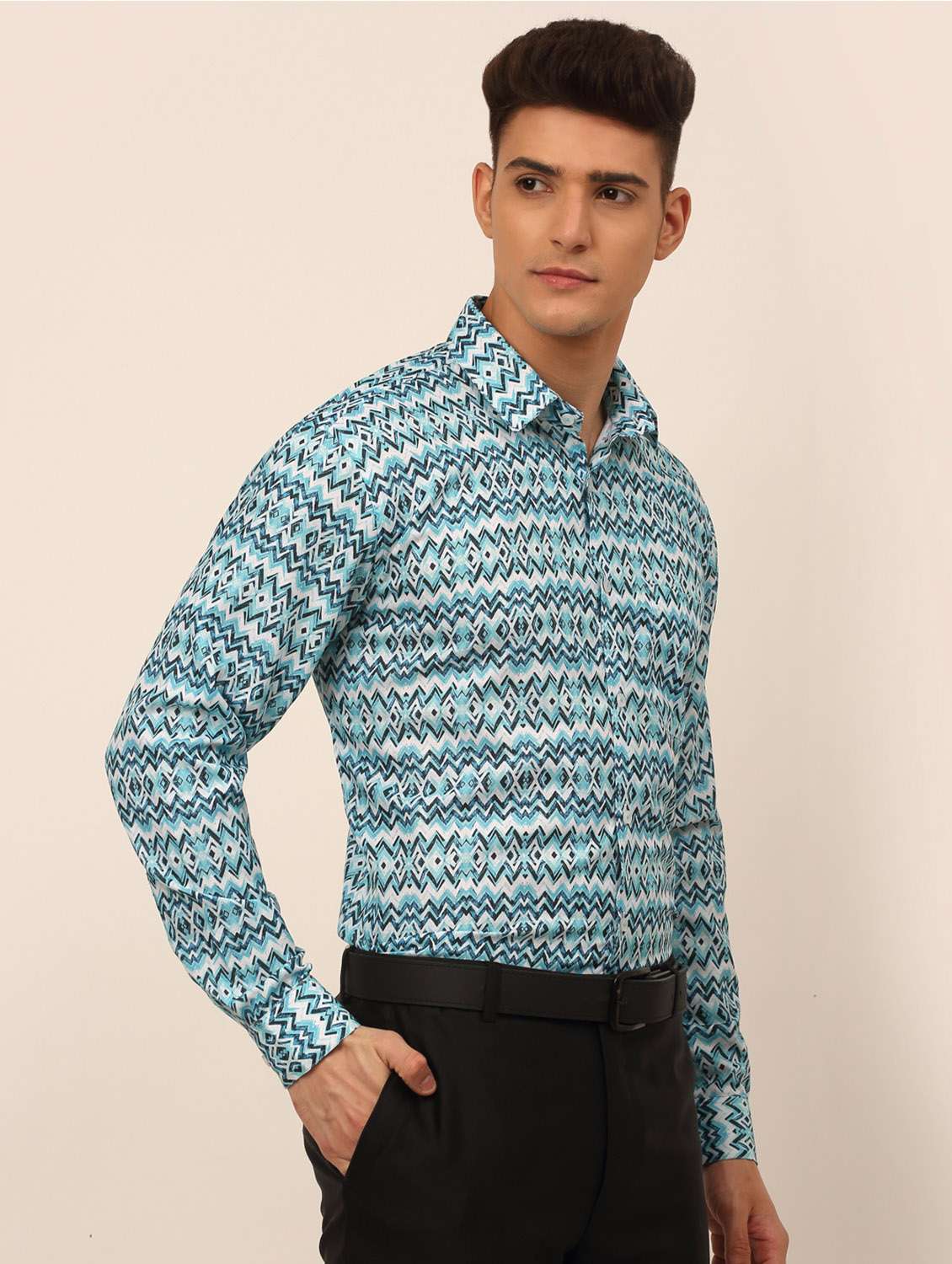 mens aztec formal shirt - 19144539 -  Standard Image - 1