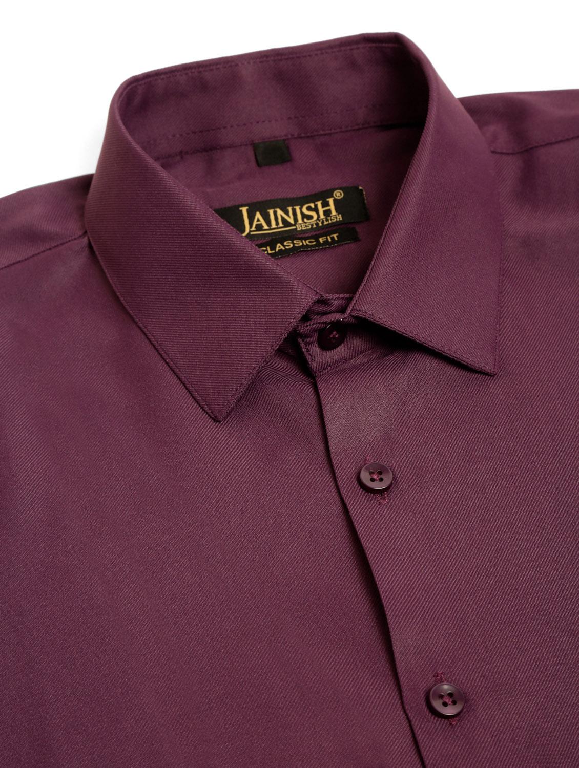 mens solids formal shirt - 19144548 - Standard Image - 4
