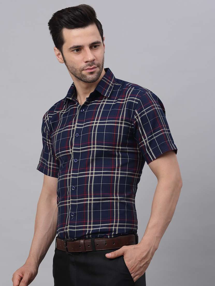 mens checks formal shirt - 19144574 -  Standard Image - 1