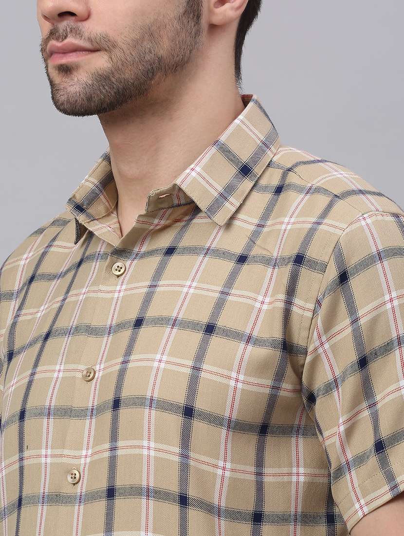 mens checks formal shirt - 19144575 -  Standard Image - 4