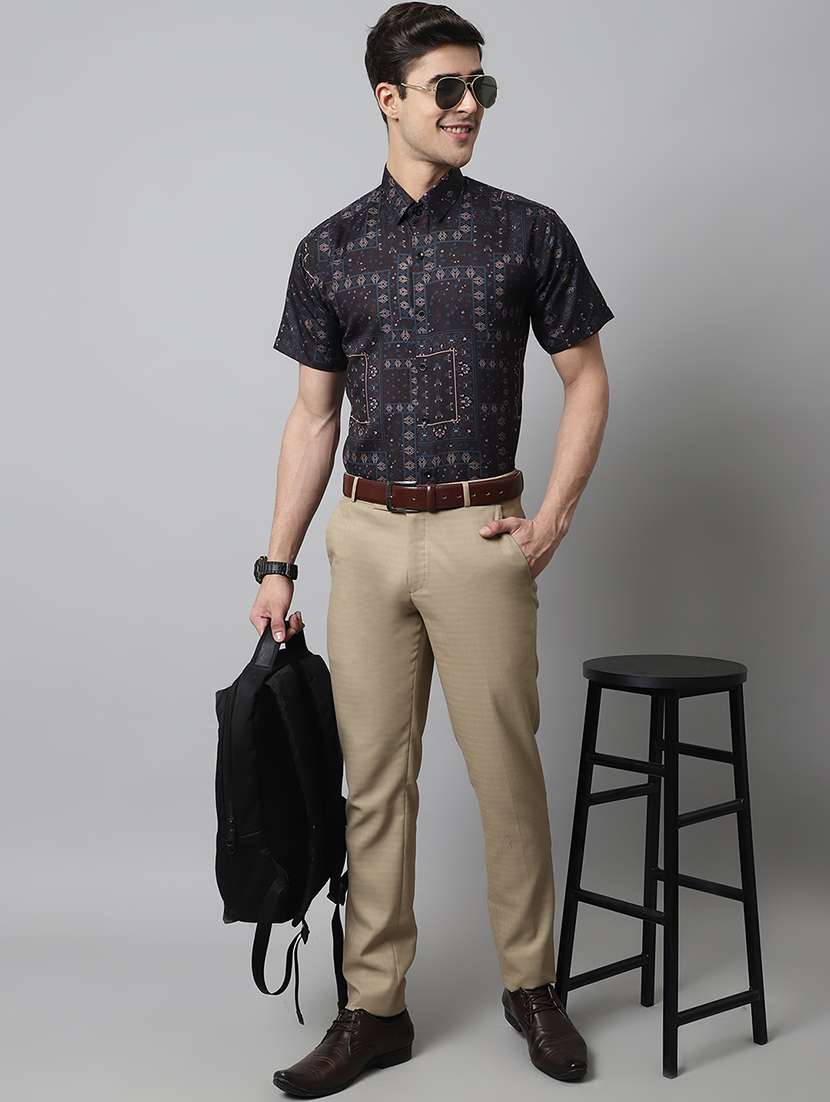 mens aztec formal shirt - 19144635 - Standard Image - 4
