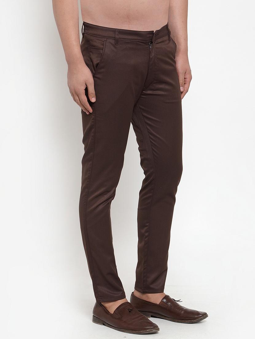 mid rise flat front casual trouser - 19144670 - Standard Image - 1