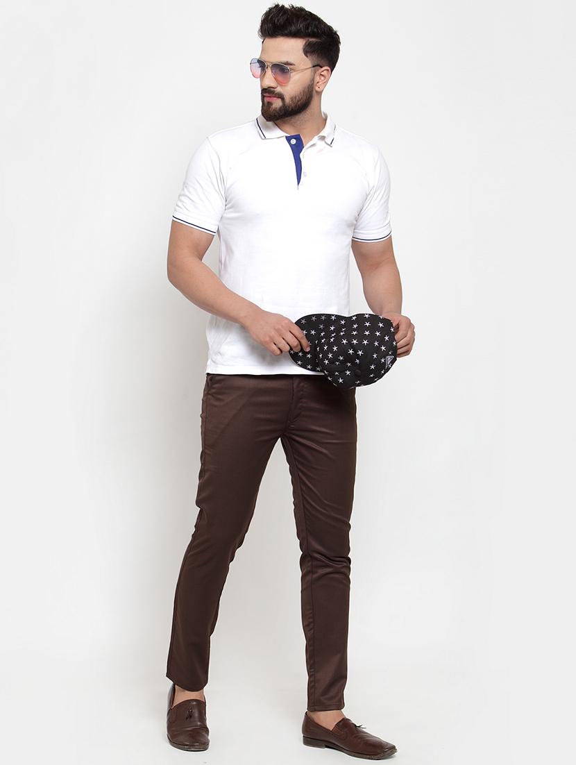 mid rise flat front casual trouser - 19144670 - Standard Image - 4