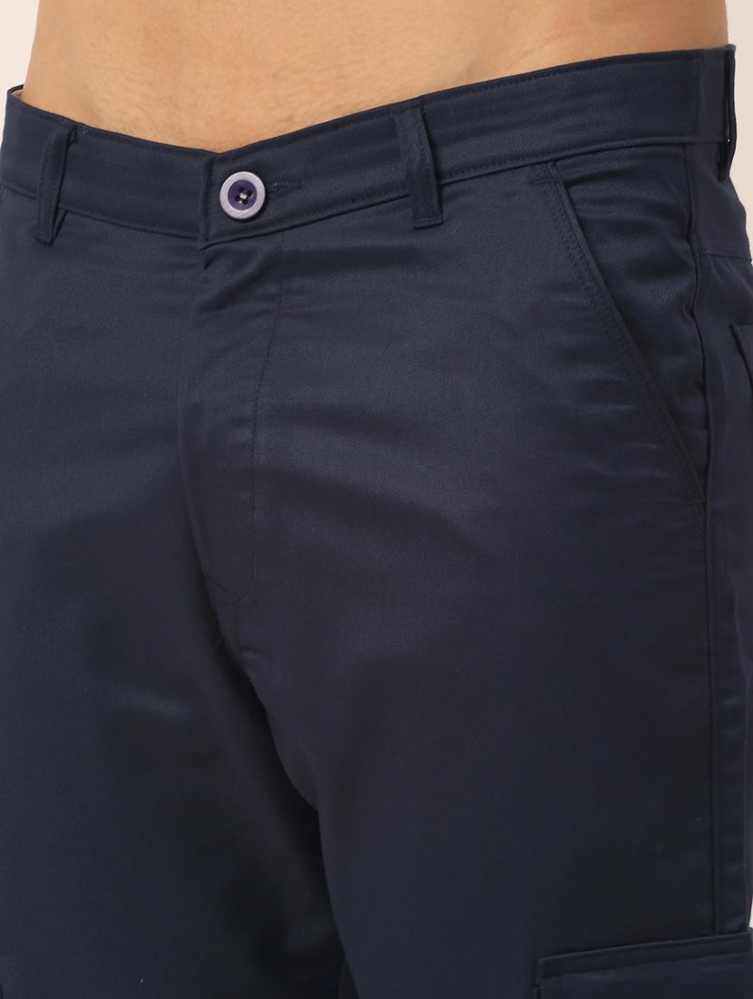 men solid cargo casual trouser - 19144919 - Standard Image - 4