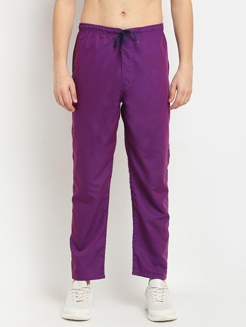 mid rise solid ankle length track pant - 19145000 - Standard Image - 0