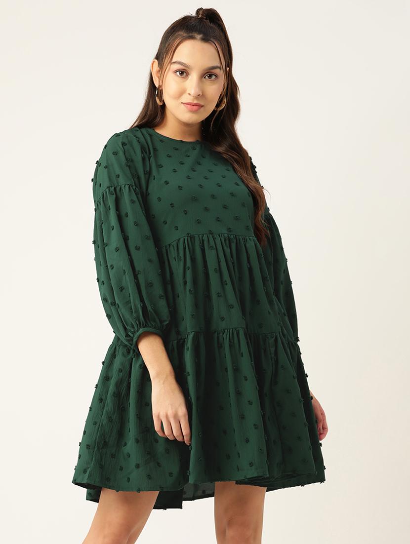 women's tiered dress swiss dots dress - 19145035 - Zoom Image - 0