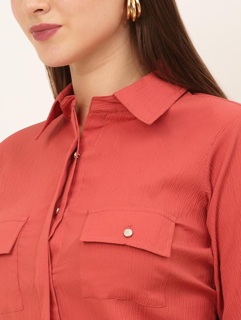 long sleeved solid regular shirt - 19145301 - Standard Image - 4