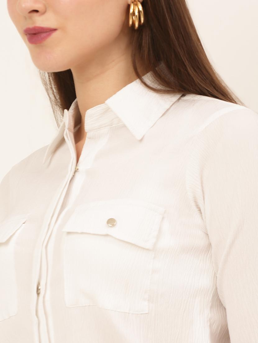 long sleeved solid regular shirt - 19145302 - Standard Image - 4