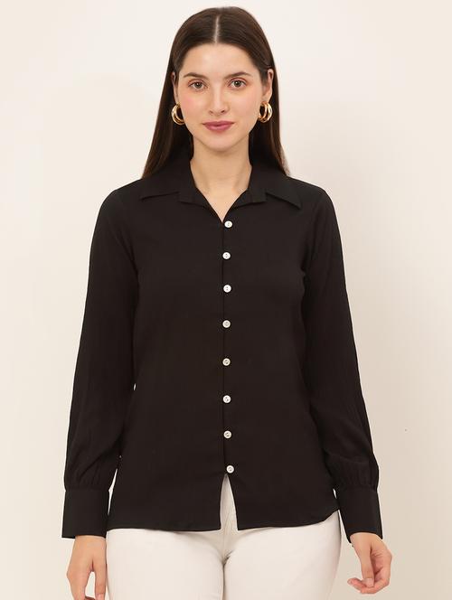 long sleeved solid regular shirt - 19145303 -  Standard Image - 0