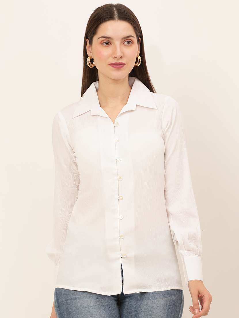 long sleeved solid regular shirt