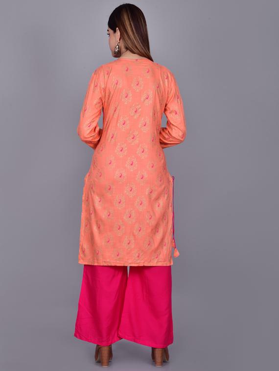 printed straight kurta  - 19145502 -  Standard Image - 1